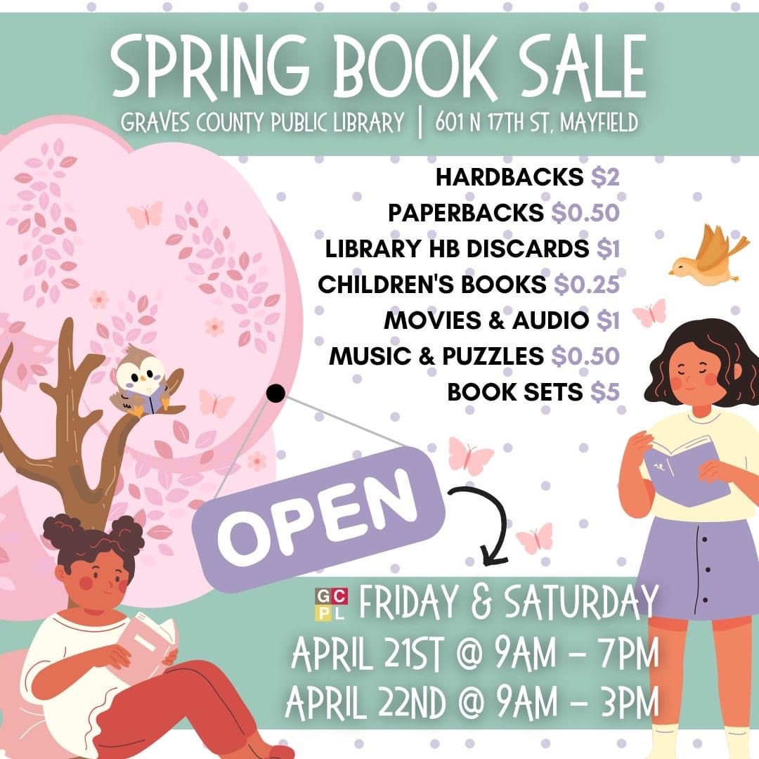 Spring Book Sale! – Mayfield-Graves County Tourism Commission