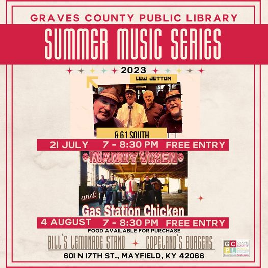 Graves County Public Library Summer Music Series – Mayfield-graves 